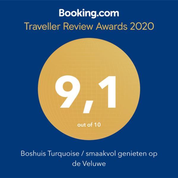 Boshuis Turquoise / Smaakvol Genieten Op De Veluwe Hoenderloo Eksteriør billede